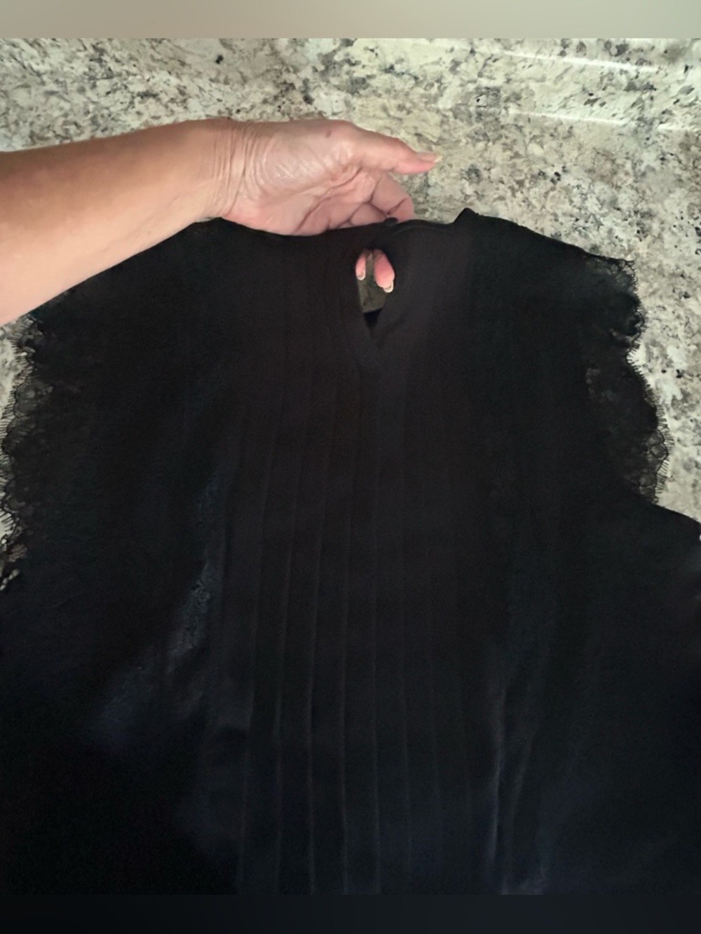 Zara Basic Collection Black Crop Top Lace Details Romantic Sheer Chic Size L - Picture 8 of 10